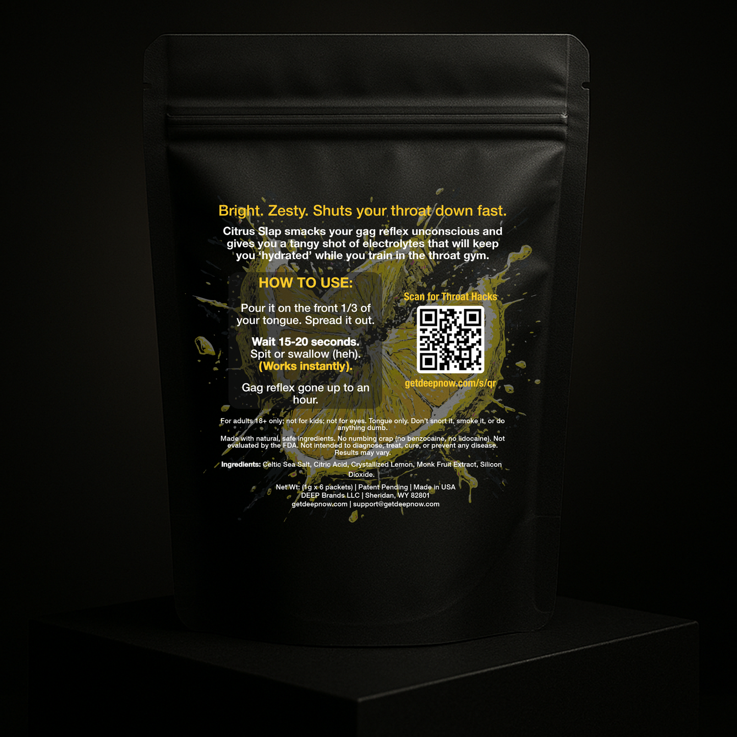DEEP 6-Pack | Train your gag into submission.